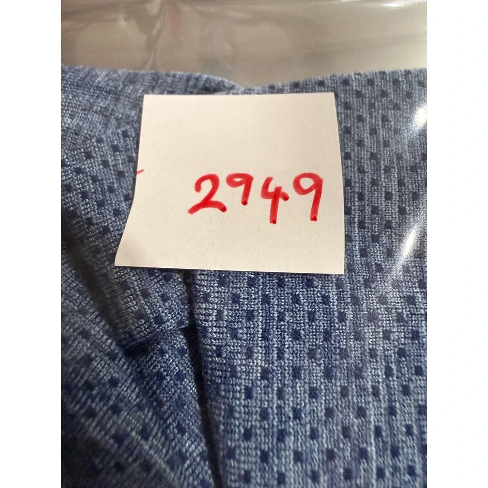 Lululemon Mens Metal Vent Tech Short Sleeve‎ Shirt Blue Heather Size L 2949